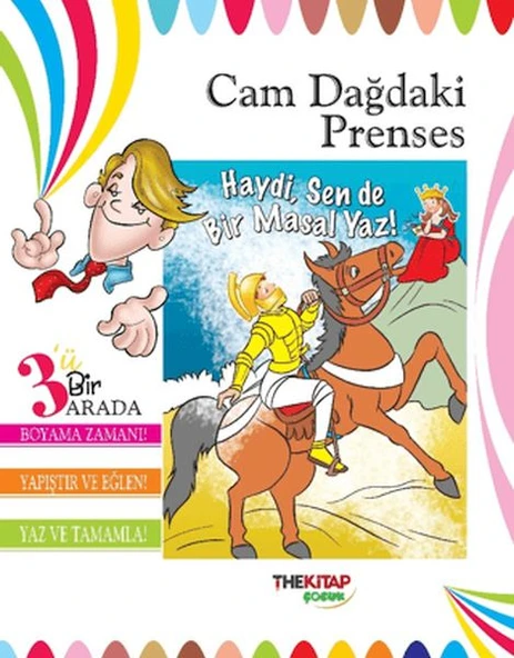 Cam Dağdaki Prenses (Üçü Bir Arada Etkinlik Kitabı) ürün görseli 1
