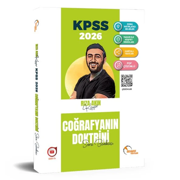Doktrin Yayınları 2026 KPSS Coğrafya Soru Bankası ürün görseli 1