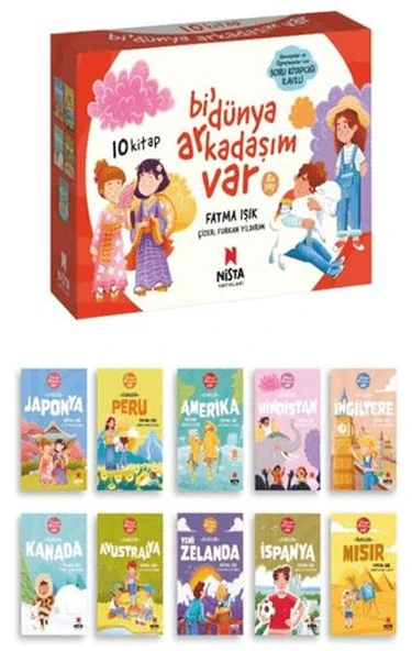 Bi’ Dünya Arkadaşım Var (10 Kitap + Soru Kitapçığı) ürün görseli 1