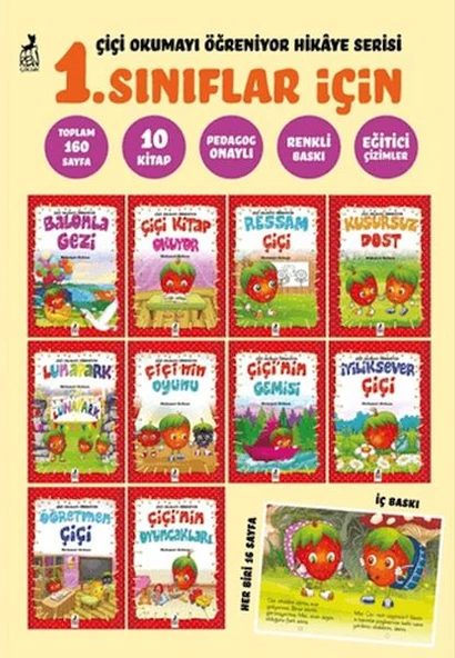 Çiçi Okumayı Öğreniyor Hikaye Serisi (1. Sınıflar için 10 Kitap) ürün görseli 1