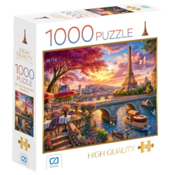 Paris'Te Akşamüstü Puzzle 1000 ürün görseli 1