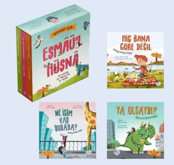 Minikler İçin Esmâü'l Hüsnâ Seti (3 Çift Taraflı Kitap) ürün görseli 1