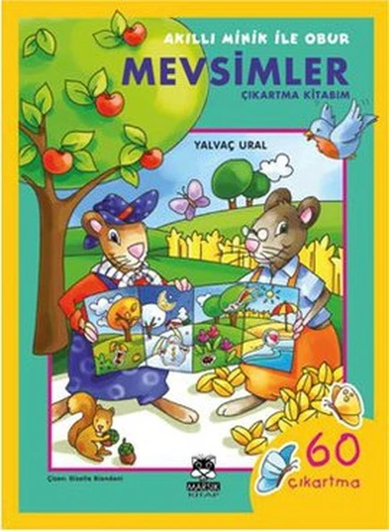 Akıllı Minik ile Obur / Mevsimler (Çıkartma Kitabım) ürün görseli 1