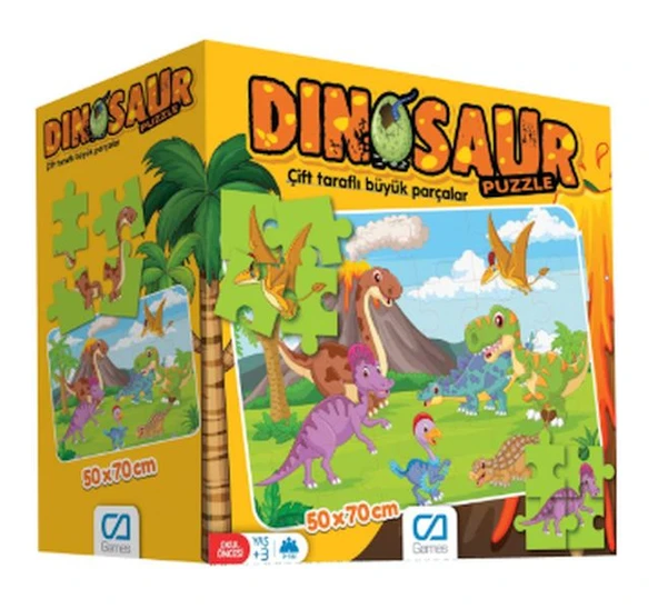 Dinozorlar Yer Puzzle ürün görseli 1