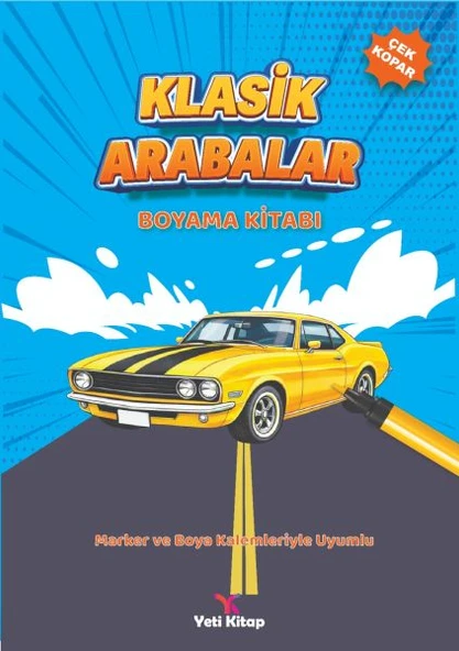 Klasik Arabalar Boyama Kitabı ürün görseli 1