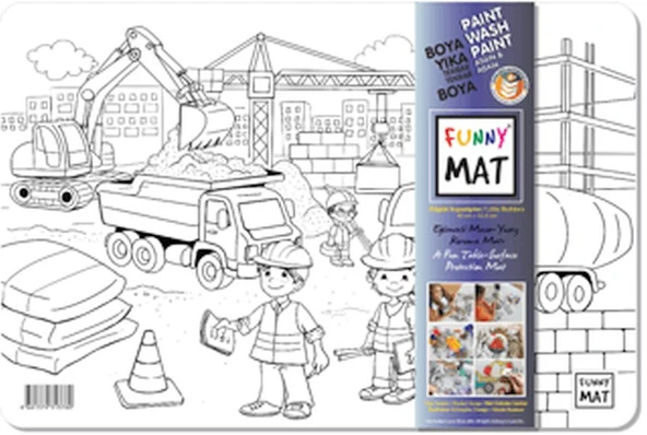 Funny Mat Küçük İnşaatçılar / Little Builders İkili Set ürün görseli 1