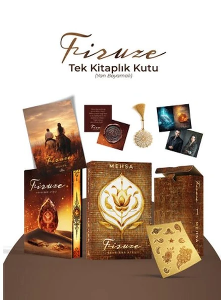 Firuze 1: Kehribar  Ateşi – Tek Kitaplık  Kutu Yan Boyamalı ürün görseli 1