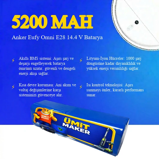 Anker Eufy Omni E28 5200 mAh Batarya - Resim 3