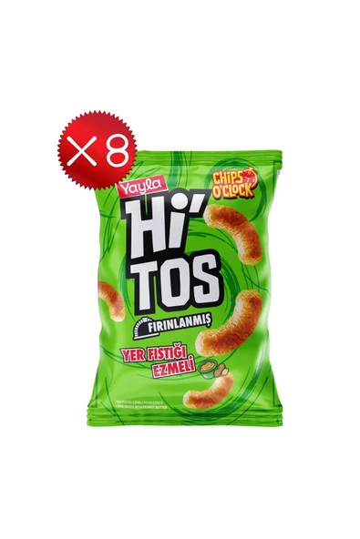 Yayla Hi'tos Yer Fıstığı Ezmeli Mısır Çerezi 100 g x8 ürün görseli 1