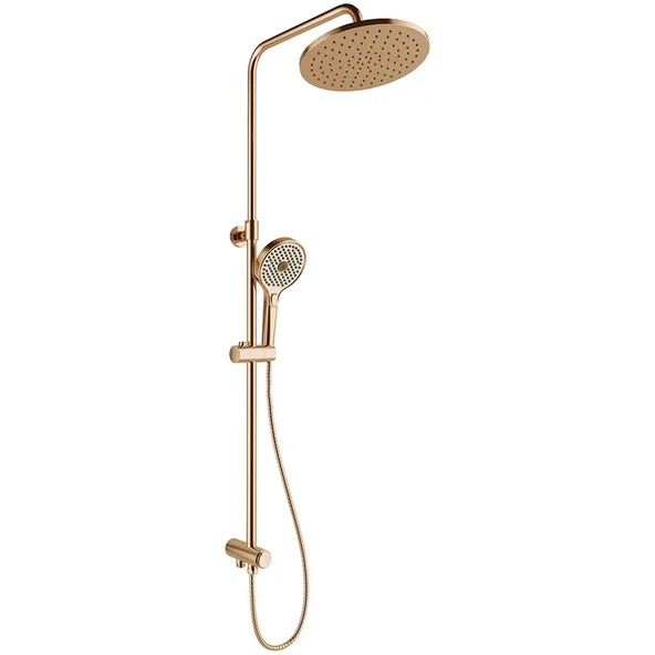 Kale Rain Round Push Buton Rose Gold Yuvarlak Duş Barı 410200505499 ürün görseli 1