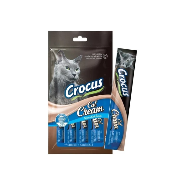 Crocus Karidesli Krema Kedi Ödülü 4x15gr Skt:07/2028 ürün görseli 1