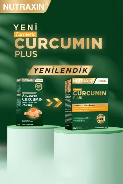 Nutraxin Curcumin Plus 30 Softgel - Resim 5