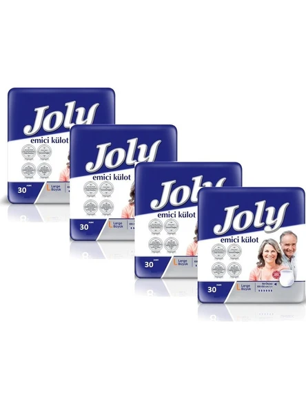 Joly Büyük Boy (L) Emici Külot 30'lu 4 Paket ürün görseli 1