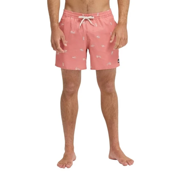 Quiksilver Stretch Printed Erkek Pembe Volley Erkek Deniz Şortu EQYJV04217 ürün görseli 1