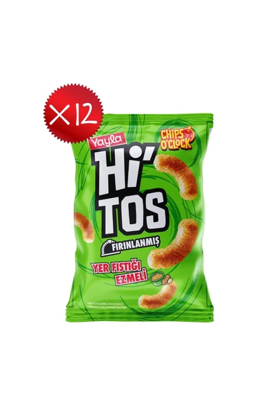 Yayla Hi'tos Yer Fıstığı Ezmeli Mısır Çerezi 100 g x12 ürün görseli 1