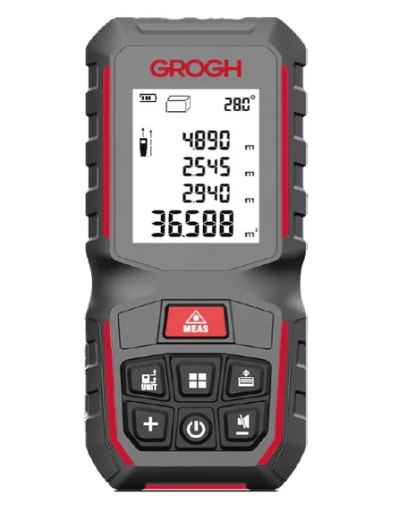 Grogh GRD1713 Lazer Metre 80 Metre Dijital Mesafe Ölçer ürün görseli 1
