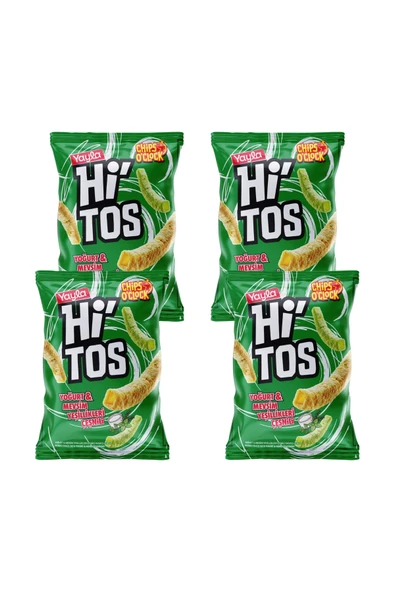 Yayla Hi'tos Yoğurt ve Mevsim Yeşillikleri Çeşnili Patates Çerezi 100 g x4 ürün görseli 1