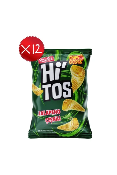 Yayla Hi'tos Jalapeno Çeşnili Mısır Çerezi 100 g x12 ürün görseli 1
