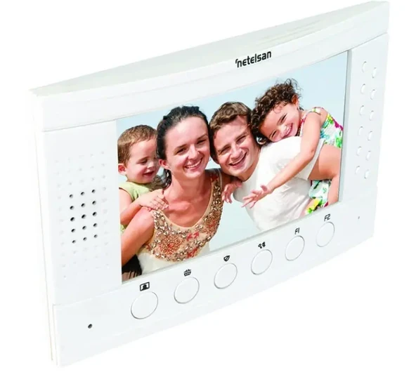 Netelsan Sworder Baseline 7 inç Görüntülü Diyafon Daire İçi Şube Beyaz M.U.SW7.00001 ürün görseli 1