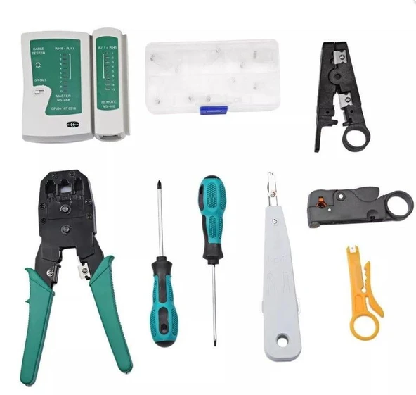 Powermaster PM-15953 Rj9-Rj11-Rj45 3'lü Penseli Kablo Test ve Onarım Seti ürün görseli 1