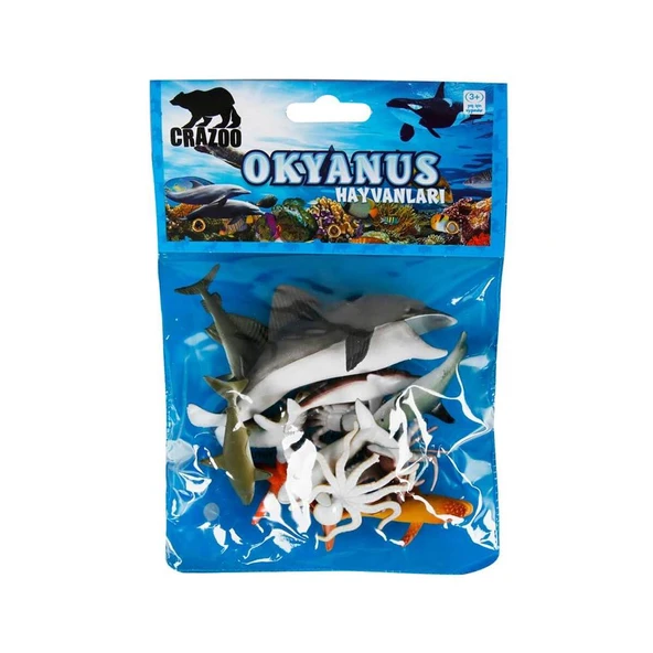 Okyanus Hayvanları Poşetli Hayvan Oyun Seti ürün görseli 1