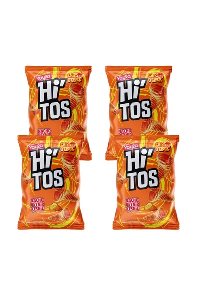 Yayla Hi'tos Nacho Peynir Çeşnili Mısır Çerezi 100 g x4 ürün görseli 1