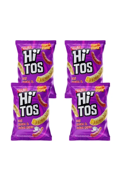 Yayla Hi'tos Ekşi Krema ve Soğan Çeşnili Patates Çerezi 100 g x4 ürün görseli 1