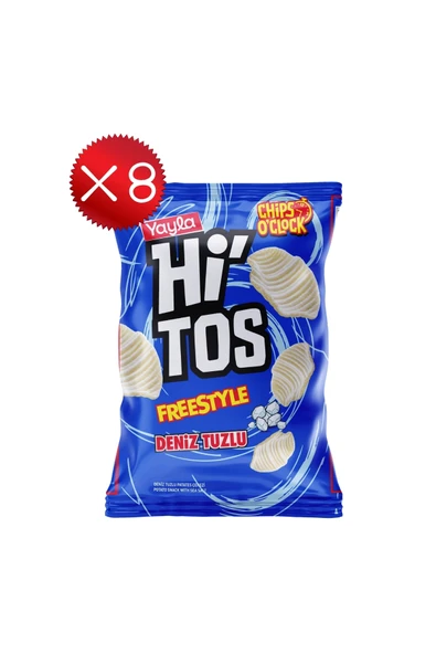 Yayla Hi'tos Freestyle Deniz Tuzlu Patates Çerezi 60 g x8 ürün görseli 1