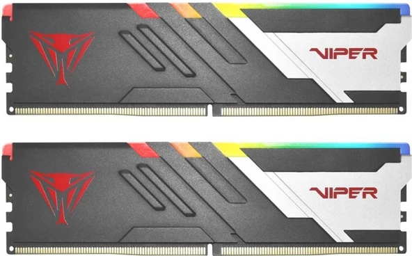PATRİOT VİPER VENOM RGB 32GB (2X16GB) DDR5 7000MHZ CL32 GAMİNG RAM (BELLEK) (PVVR532G700C32K) ürün görseli 1