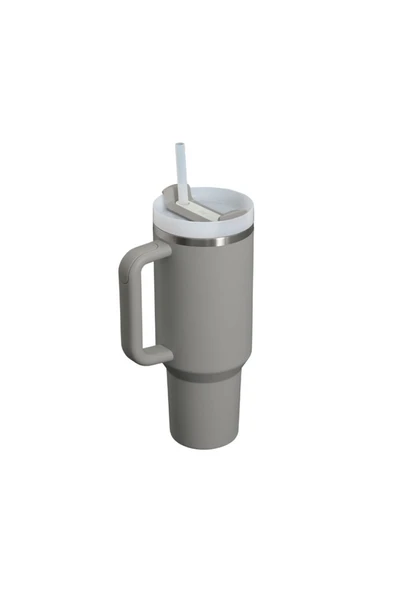 Stanley Quencher Pipetli Termos 1,2 L Krem - Resim 2