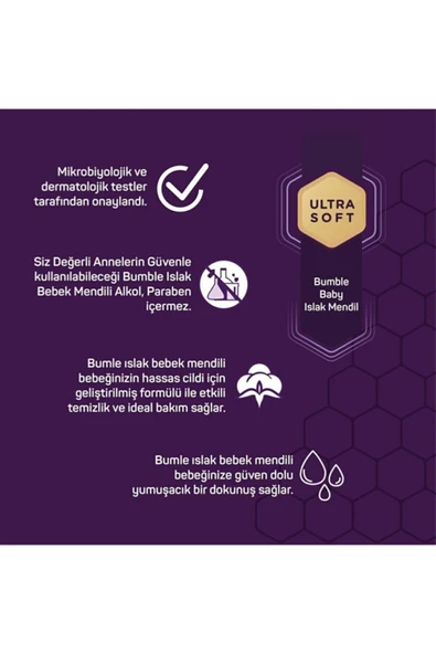 Bumble Baby Islak Mendil 54'lü Paket - Resim 2