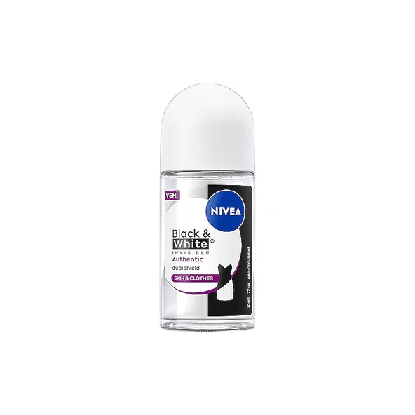 Nivea Black & White Authentic Roll-On 50 ml ürün görseli 1