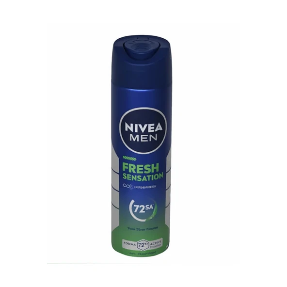 Nivea Men Fresh Sensation 72sa Deodorant Spray 150 ml ürün görseli 1