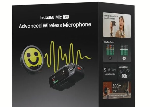 Insta360 Mic Pro Wireless Microphone ürün görseli 1