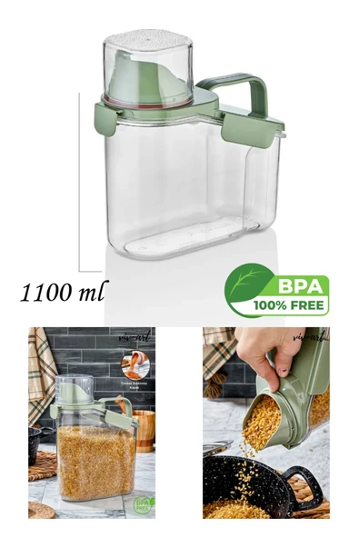 Lüx 1100 ml  Kapaklı Sızdırmaz Erzak Kabı ürün görseli 1