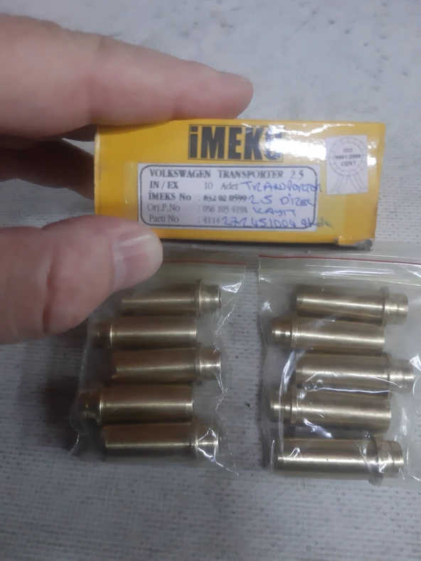 takım fiyatıdır Volkswagen Motor Subap Gayd Takımı Kayıt Takım no:056103419A uyduğu modeller Ürün Açıklaması Aşağıda  İMEKS No 4114 ürün görseli 1