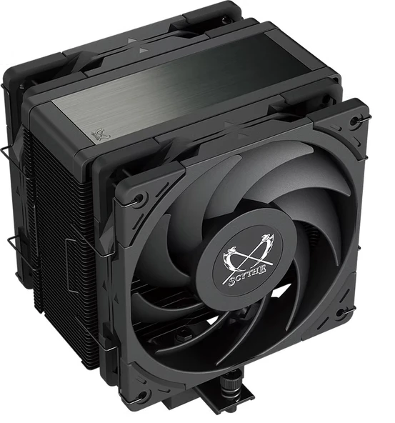 Scythe Kotetsu 4 Dual Fan Black Edition CPU Hava Soğutucu, Intel LGA1700, LGA1151, AMD AM5, AM4 Desteği, 120mm, Tek Kule ürün görseli 1