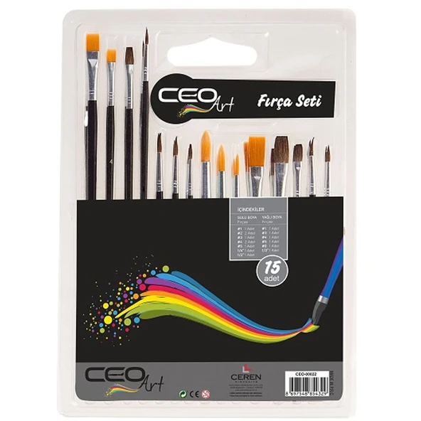 Ceo Art Fırça Seti 15 Li 1578 CEO00022 ürün görseli 1