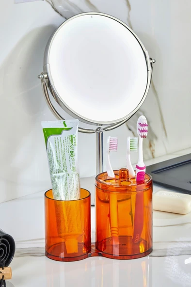 Banyo Düzenleyici Diş Fırçası Koyma Organizer Seti ürün görseli 1