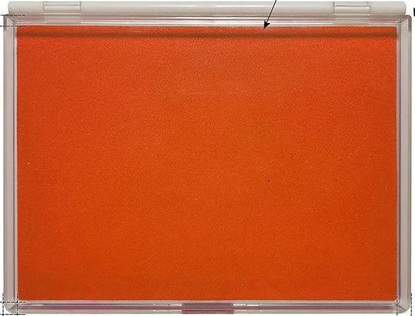 Büyük Boy Turuncu Istampa 165*127mm Su Bazlı Mürekkep Baskı Pedi ürün görseli 1