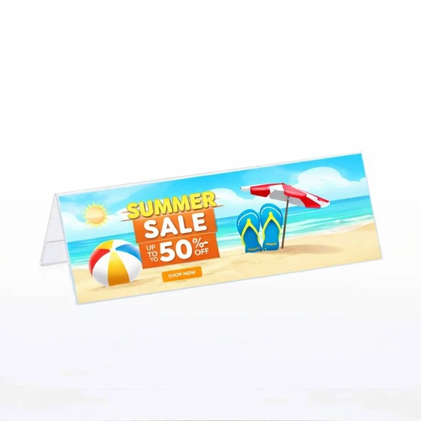 A Tipi Yatay Pleksi Föylük 30x10cm 5li Paket ürün görseli 1