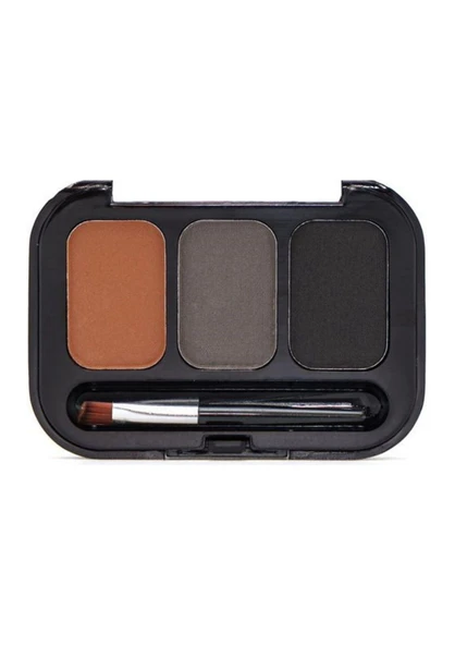 3B Trend Rose Perfect Brows 3'lü Kaş Farı Paleti No:3- 24 Saat Kalıcı Fırçalı Kaş Şekillendirme Seti ürün görseli 1