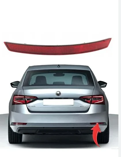 SKODA SUPER B 2015- ARKA TAMPON REFLEKTÖRÜ SAĞ 3V5945106 ürün görseli 1