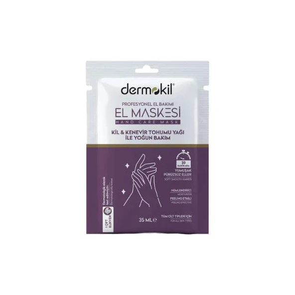Dermokil Kil & Kenevir Tohumu Yağı El Maskesi 35 ml ürün görseli 1
