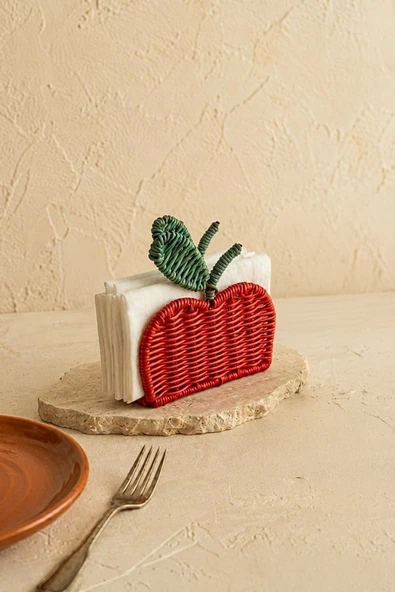 Kitchen Life Dikdörtgen Dekoratif Kiraz Peçetelik Çok Renkli ürün görseli 1