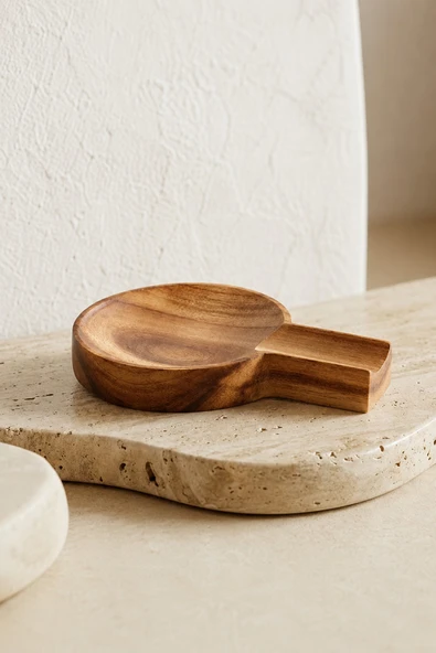 Kitchen Life Tezgah Üstü Ahşap Kirli Kaşık Altlığı Kirli Kaşıklık Kahverengi ürün görseli 1