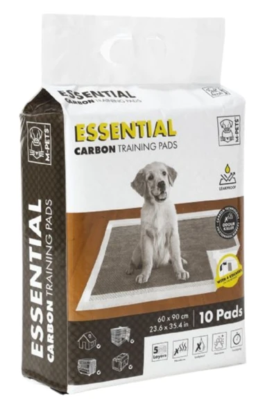 M-Pets Essential Karbonlu Yapışkanlı Çiş Pedi 60x90cm 10lu ürün görseli 1