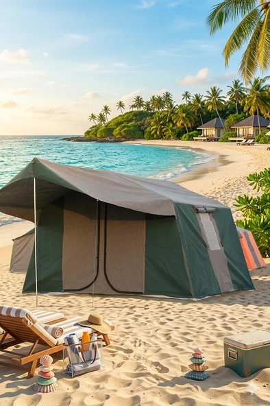 Zey Camping 2 ODALI  KAMP ORMAN ŞANTİYE DEPO ÇADIRI 6 KİŞİLİK ürün görseli 1