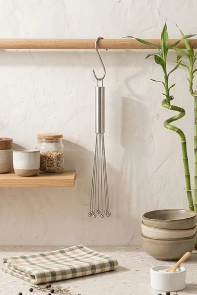 Kitchen Life Ayarlanabilir Çelik Top Uçlu Yumurta ve Krema Çırpıcı 25 cm ürün görseli 1