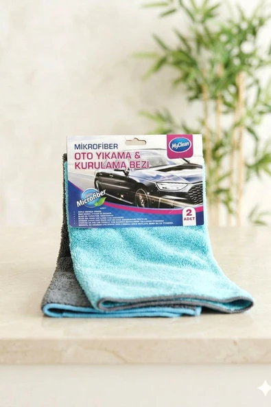 Kitchen Life Myclean Mikrofiber 2 Li Oto Yıkama Ve Kurulama Bezi 40x60 ürün görseli 1